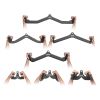 LAT Pulldown Attachments, Cable Machine Rowing T-bar V-bar 7 Set, Tricep Pull Down Bar, Back Strength Training Rubber Coated Handle Grip
