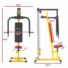 Chest Fly and Chest Press Machine for Back, Pectoral, Rear Deltoid and Shoulder Training, Yellow