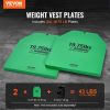 Weight Vest Plates, 19.75 LB Pairs, Premium Steel Weighted plates, Contoured Ergonomic Fit – WODs, Additional Weight for Weight Vests