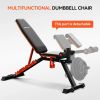 DAV Adjustable Preacher Curl Weight Bench With Leg Extension