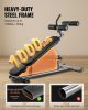 Sit Up Bench, Decline Ab Bench with Reverse Crunch Handle, with 4 Adjustable Height Settings, Heavy Duty Steel, 1000 Lbs Capacity