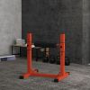 Bulgarian Split Squat Stand, Single Leg Squat Stand, 12-Level Adjustable Squat Roller for Lower Body Strength Training, Red